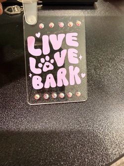 Keychain Live Love Bark