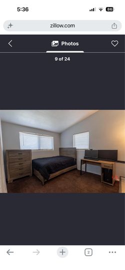 Full size bed and dressers