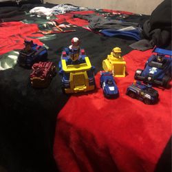 8 paw patrol toys.  all for 12 dollars