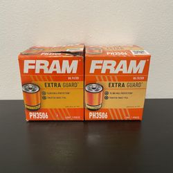 FRAM Oil Filter PH3506 NEW 2 Pack Extra Guard SureGrip 10K Miles Car Part USA