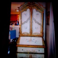 Ornate Cabinet W/ Secatary Desk
