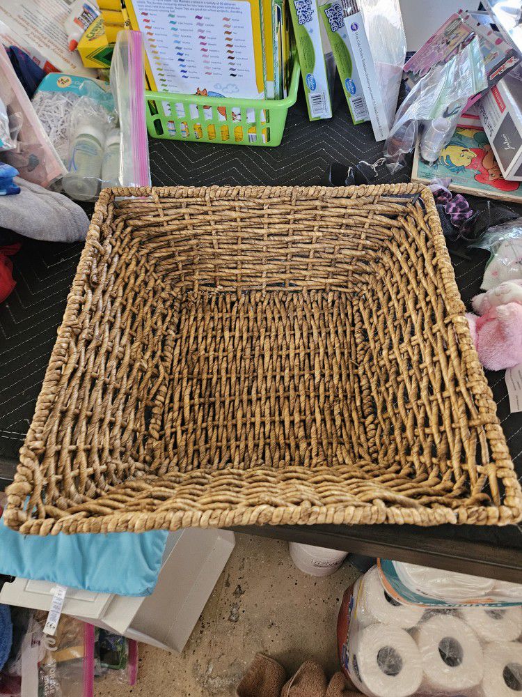 Larger Square Woven Basket