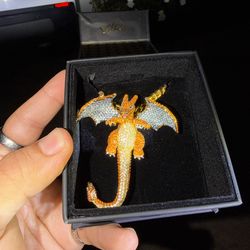 King Ice X Pokemon Iced Charizard pendant