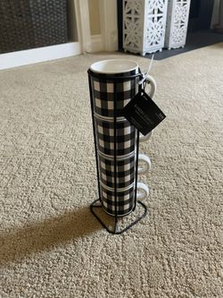 Espresso Coffee Mug Stacking Tower