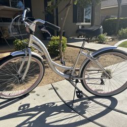 Rose Gold Beach Cruiser Bike