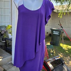 Purple and Blue dresses 