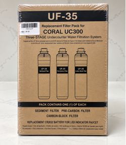 NEW SEALED Brondell Coral UF-35 Replacement Filter Set -55$