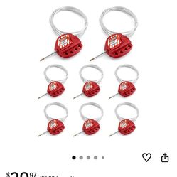 Lockout Cable Locks 8 Pk