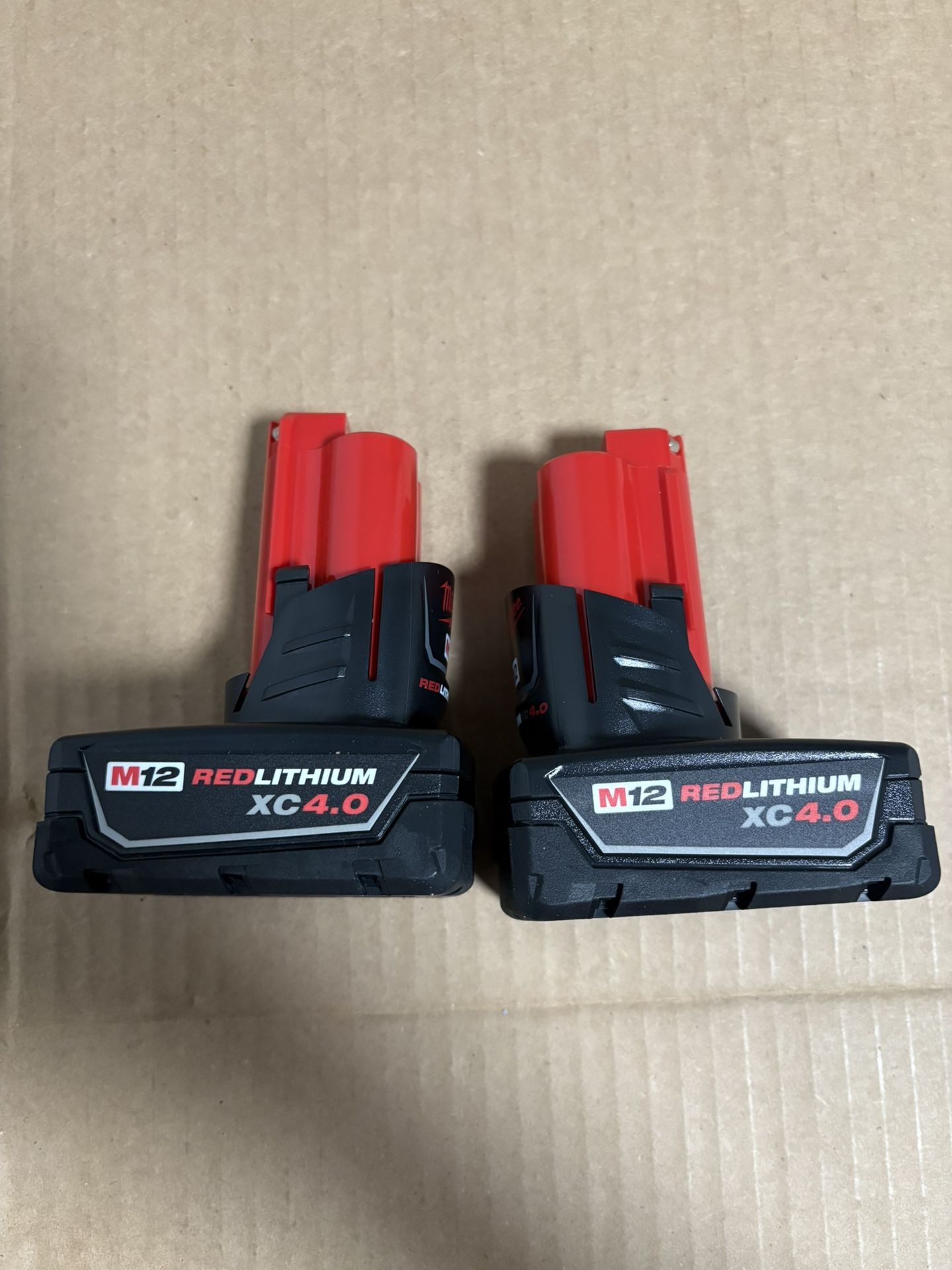 Milwaukee M12 Battery Pack Of Two 4.0 New Batteries New Open Box