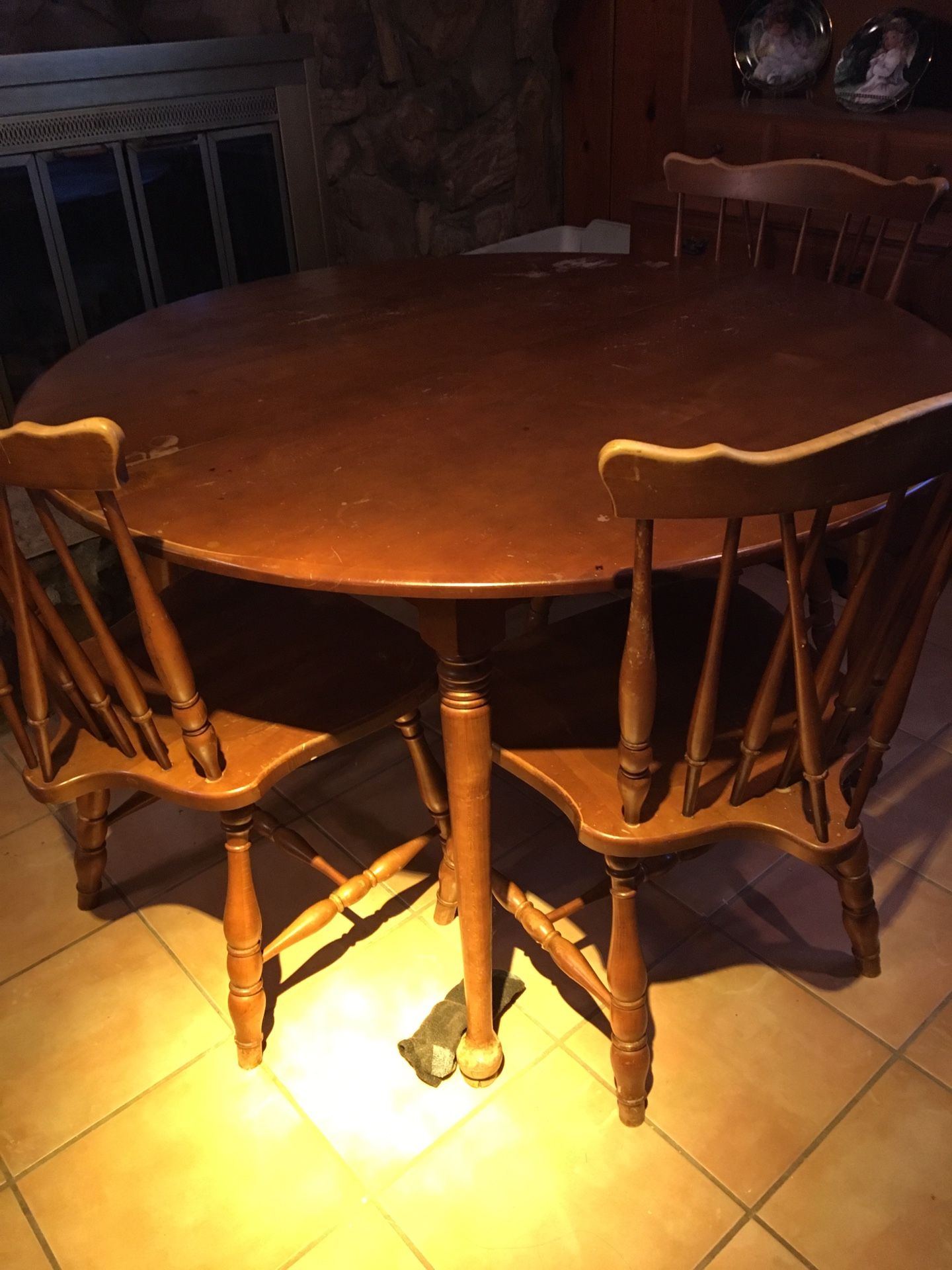 Antique Table and 3 chairs