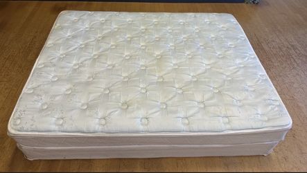 Queen size mattress and box spring.