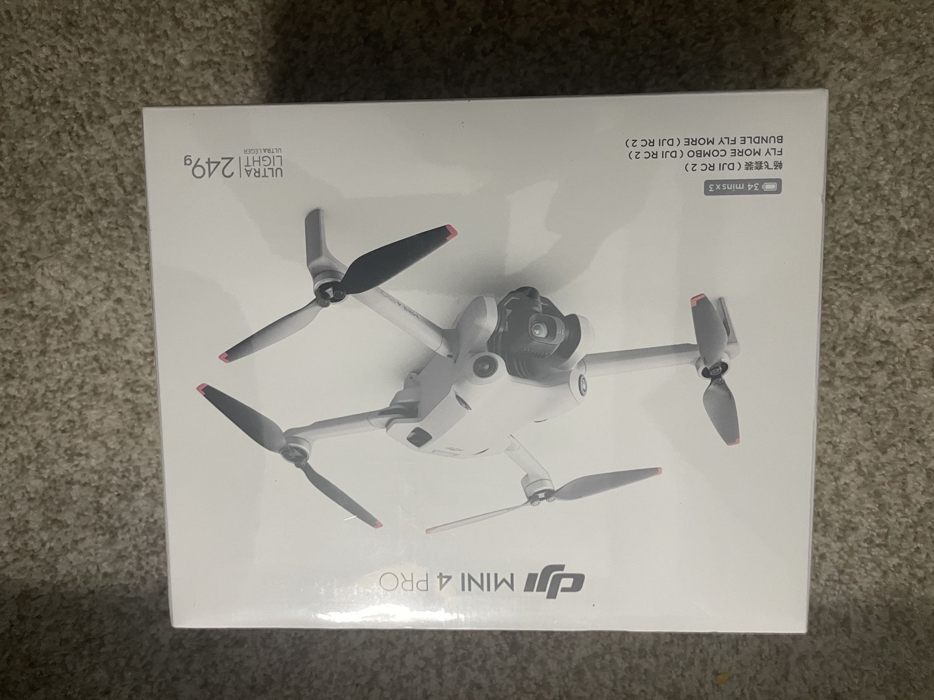 DJI MINI 4 PRO Drone RC2 Not Dependent On A Smartphone 