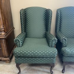 Green Wingback Chairs