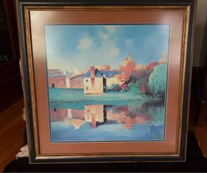 Large Framed Art Print 28" x 28" Max Hayslette