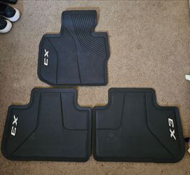 OEM BMW 2018-2024 X3 All Weather Floor Mats Rubber Factory