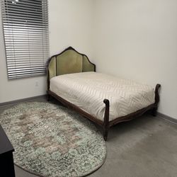 Antique French Louis XV Style Bed With Mattress