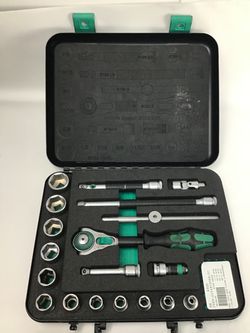 Wera Socket Set with Ratchet in Case