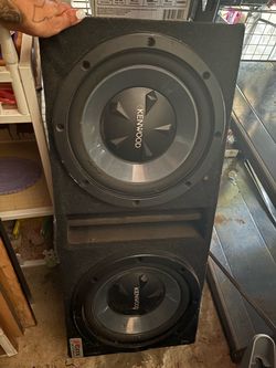 Dual 12" Kenwood Subwoofers in Bbox Ported Box - $140