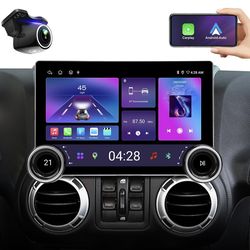 for Jeep Wrangler Radio (JK) /Dodge Ram 2009-2012 Car Stereo Upgrade| Wireless CarPlay Android Auto|