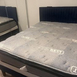 Mattress, Box Spring, And Headboard 