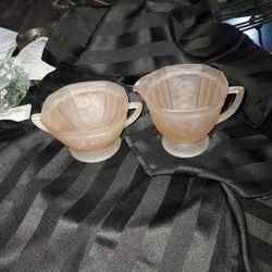 Mayfair Pink Depression Satin Glass By Anchor Hocking