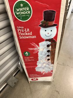 Snowman light up tree