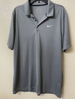 $8 Nike Golf Men’s Dri Fit Polo Shirt Gray Size L/G