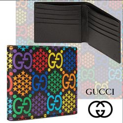 Gucci ⭐️ Gg Psychedelic Bifold Wallet