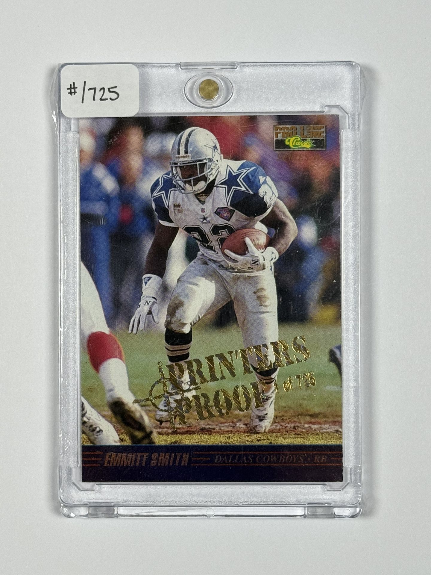 1995 Pro Line Classic Series II Printer's Proof #II-31 Emmitt Smith #/725