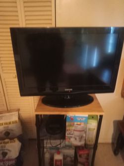 Samsung Flat Screen TV touch buttons and New outside furniture