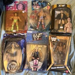 Six In Box WWE Figs Bundle 