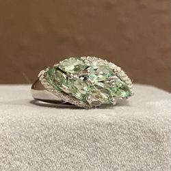 Tsavorite Ring S925 Sz 7