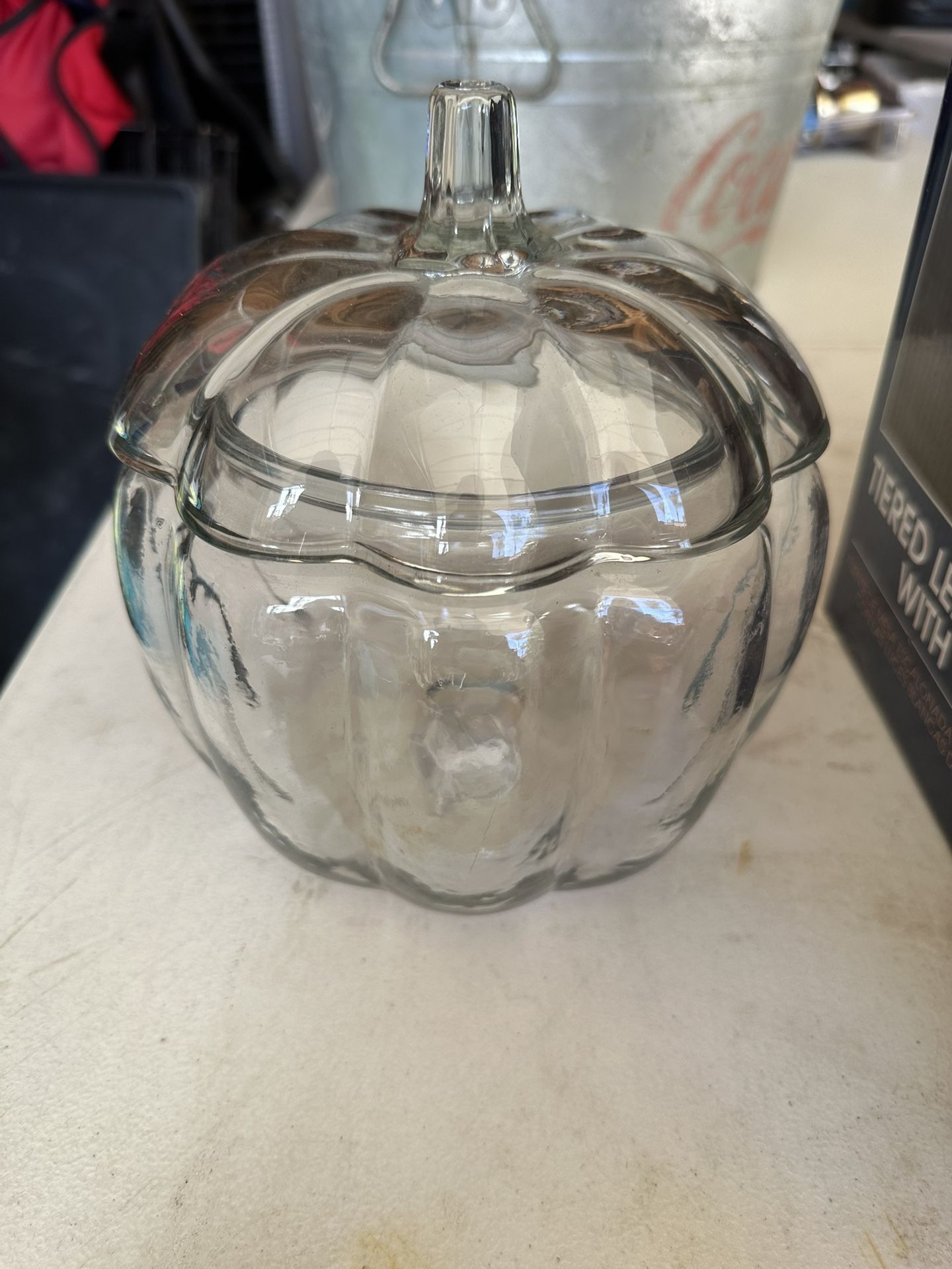Glass Pumpkin Decor