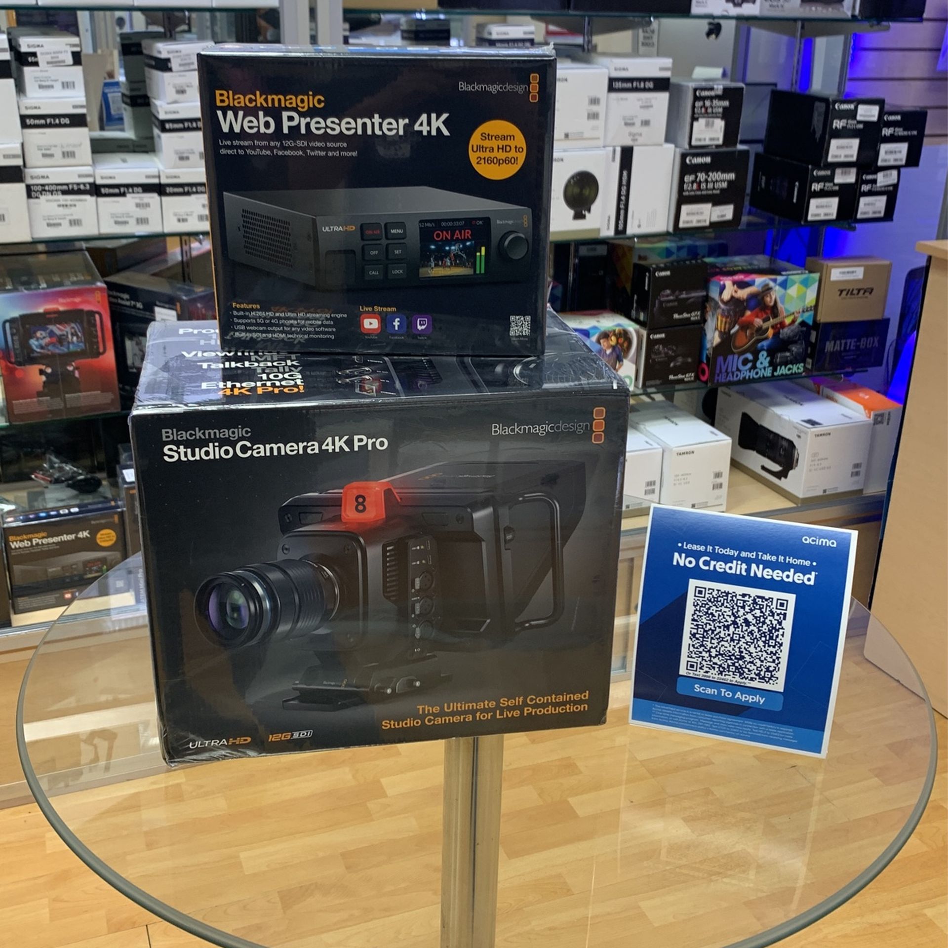 Blackmagic Studio Camera 4k Pro Combo With Web Presenter 4k For Professional Live Production>>> Payment Plan Available