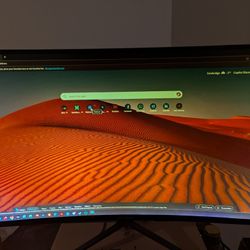 CRUA 27" Curved Gaming Monitor, QHD(2560x1440P) 144Hz/165Hz 99% sRGB