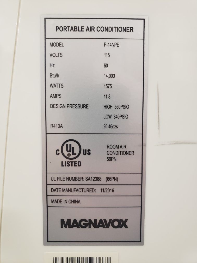 Vissani 5,000 BTU 115Volt Portable Air Conditioner With