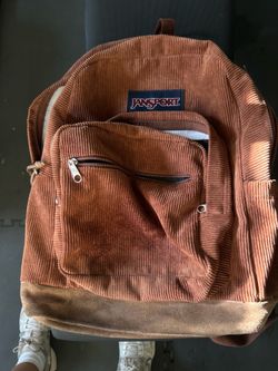 Brown Corduroy Jansport backpack
