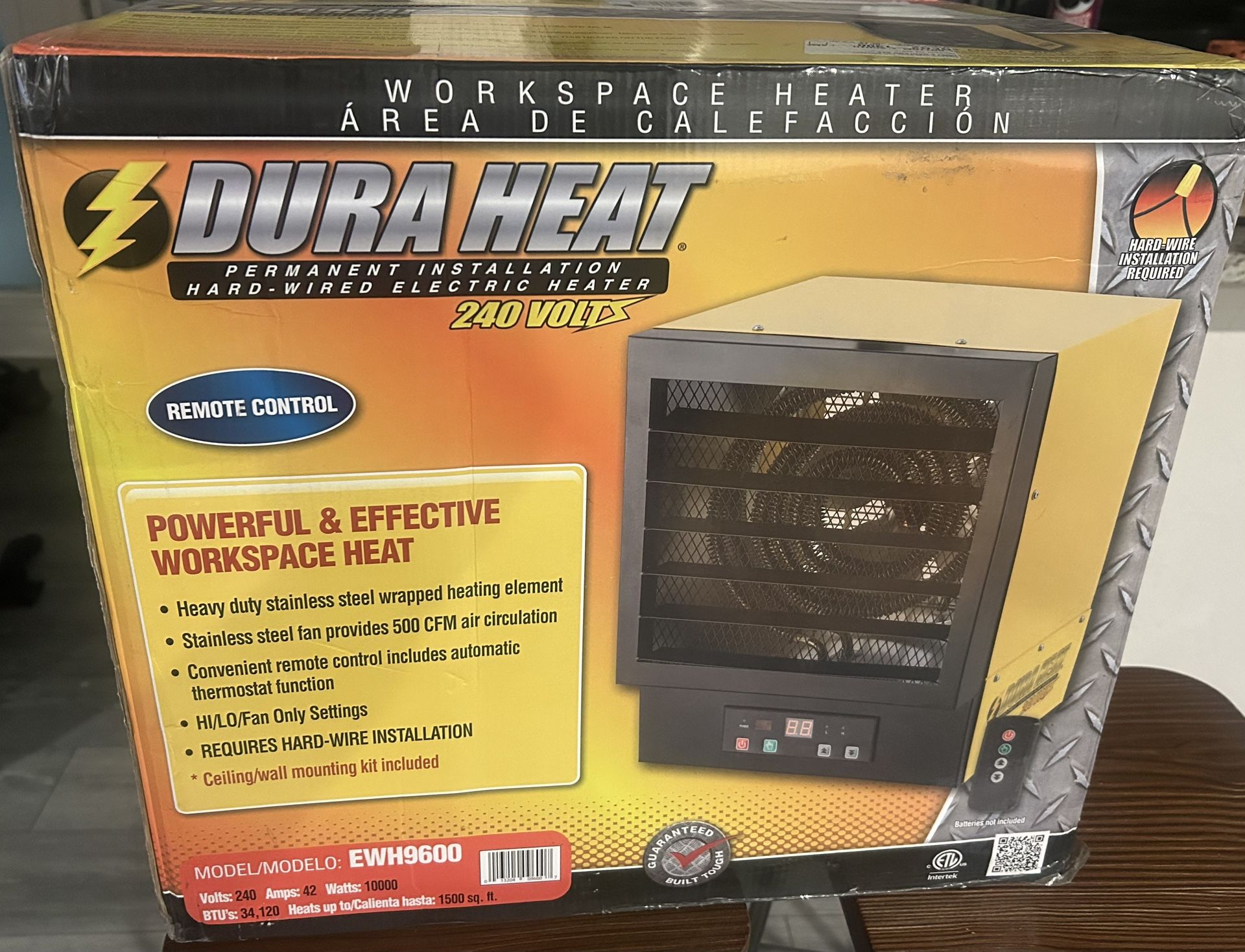 DuraHeat EWH9600 Portable Heater (Heats Up To 1500sqft)