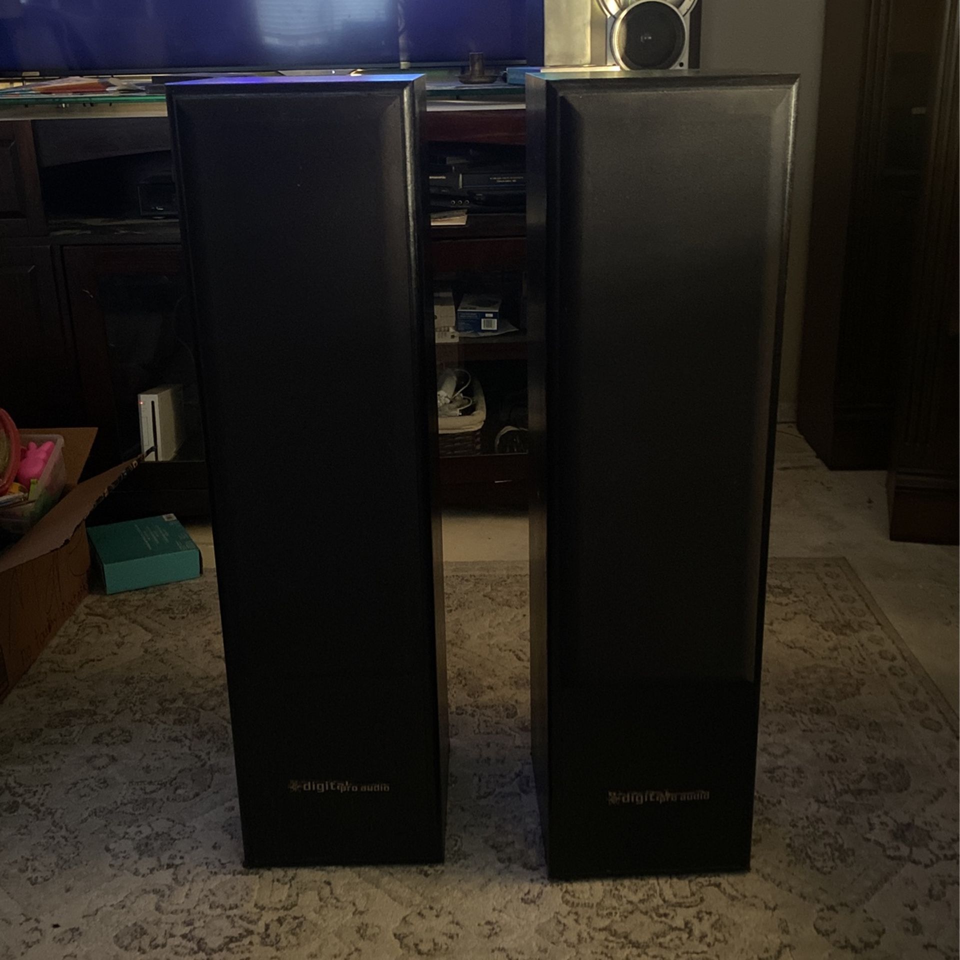 A Pair Of Digital Pro Audio (DPA) SL-T 2.8 Floor Speakers