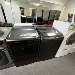 Samsung Black Washer And Dryer Set