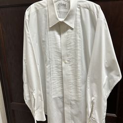 Like New, Tuxedo Shirt, White Size XL 17-17 1/2-34/35