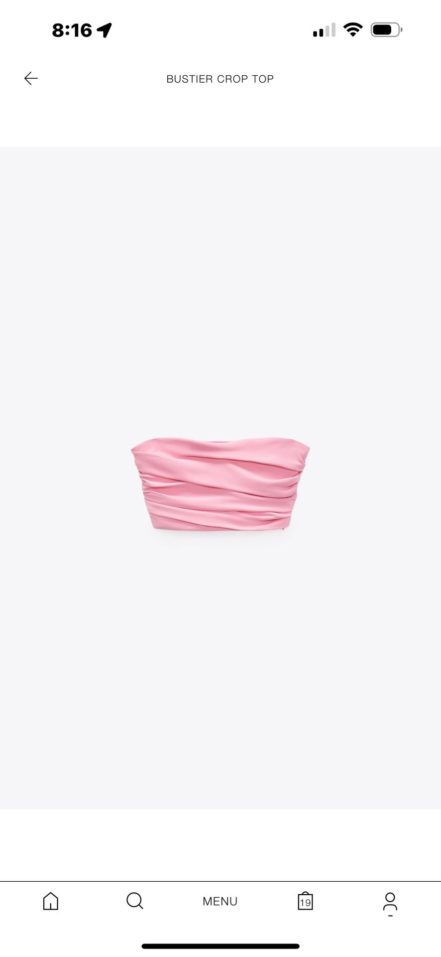 Zara Corset Crop Top