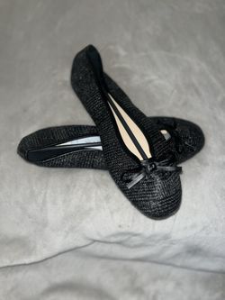 Womens Size 9 Black Ballet Style Flat Shoes