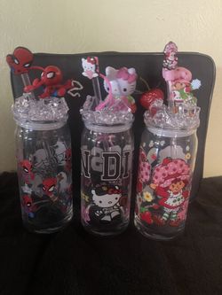 Glass Cups With Ice Topper