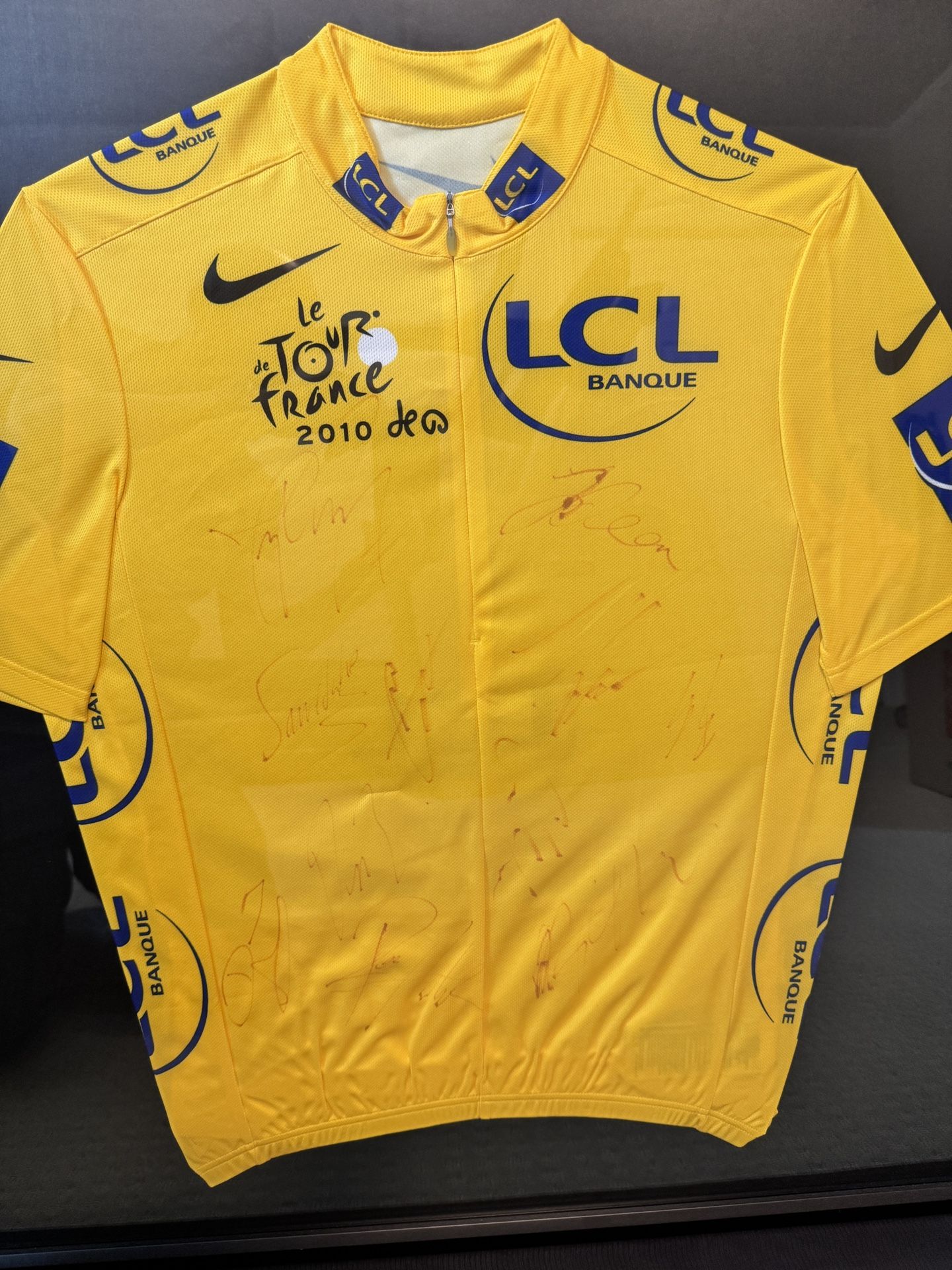 ๐ 2010 Tour de France Signed Yellow Jersey โ $650 ๐