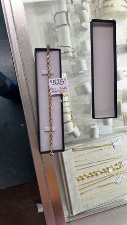 10k Rope Bracelet 9 Inch 8.1 Grams