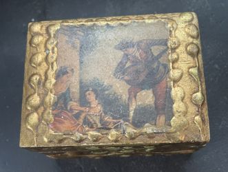 Italian Trinket Box - Pastoral - $20