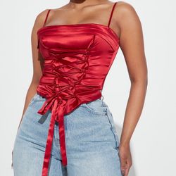 Red Corset Top