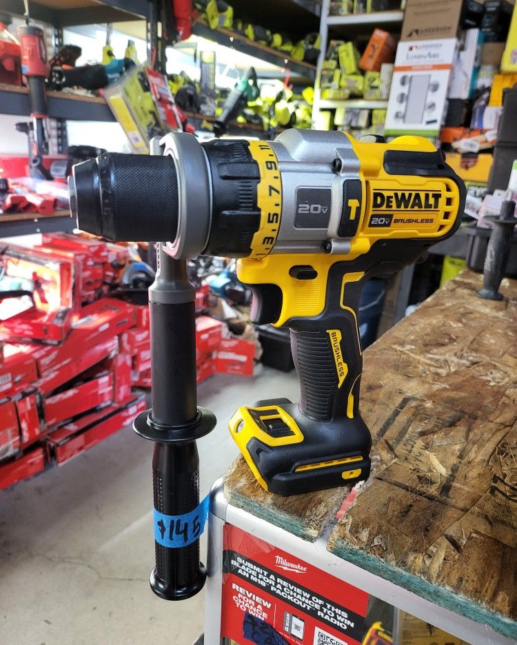 DEWALT 20V CORDLESS HAMMER DRILL XR BRUSHLESS $139