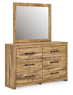 Maystonna Brown Dresser and Mirror (Online Special Price)